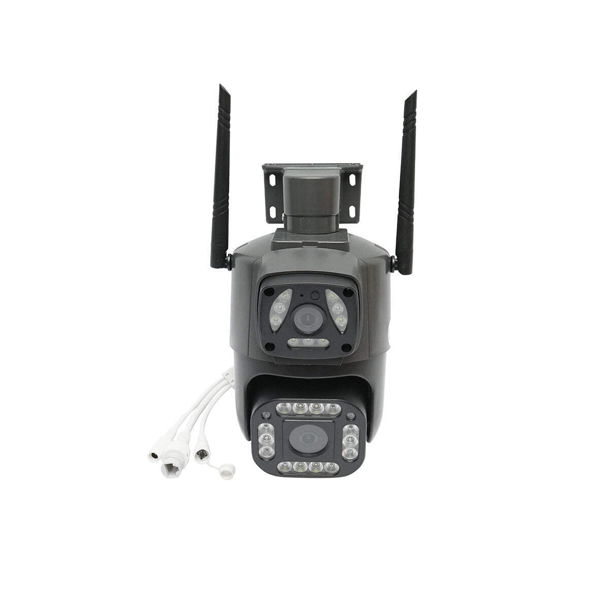 Telecamera di videosorveglianza a doppio obiettivo da 8 MP, 4G 1080P, PTZ con sensore di movimento, rilevamento umano e applicazione V380 Pro