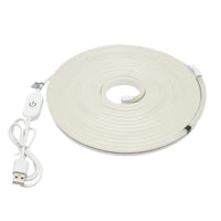 Striscia LED 3000K, 5V, USB, 5m IP65