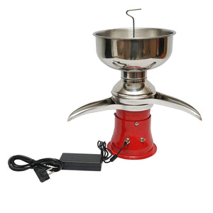 Separatore di panna dal latte o per scrematura automatica, 30W, 220V, recipiente in acciaio inox da 5L, capacità 50L/h.