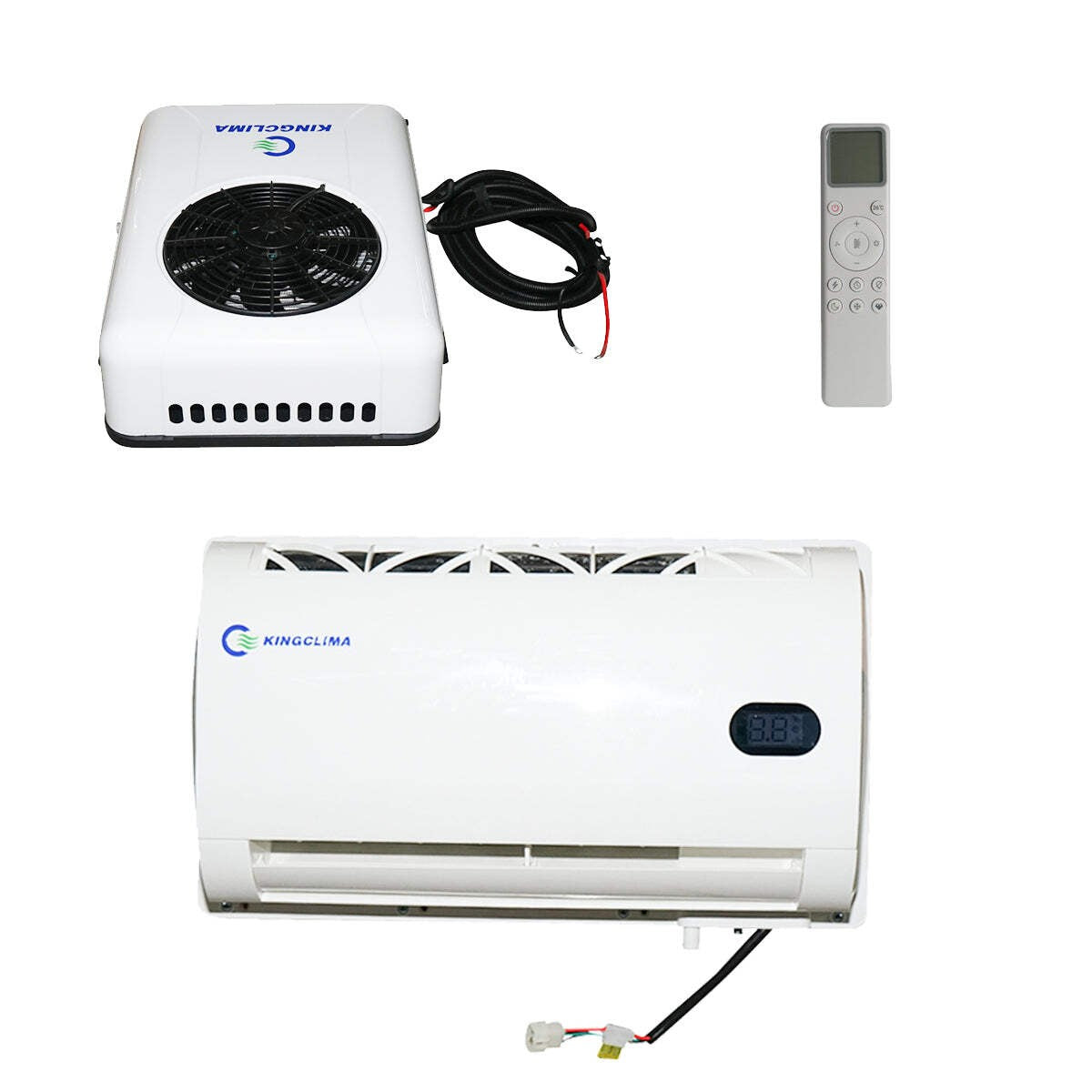 Climatizzatore fisso per macchinari industriali – 24V, 2600W, 8900 BTU, con telecomando