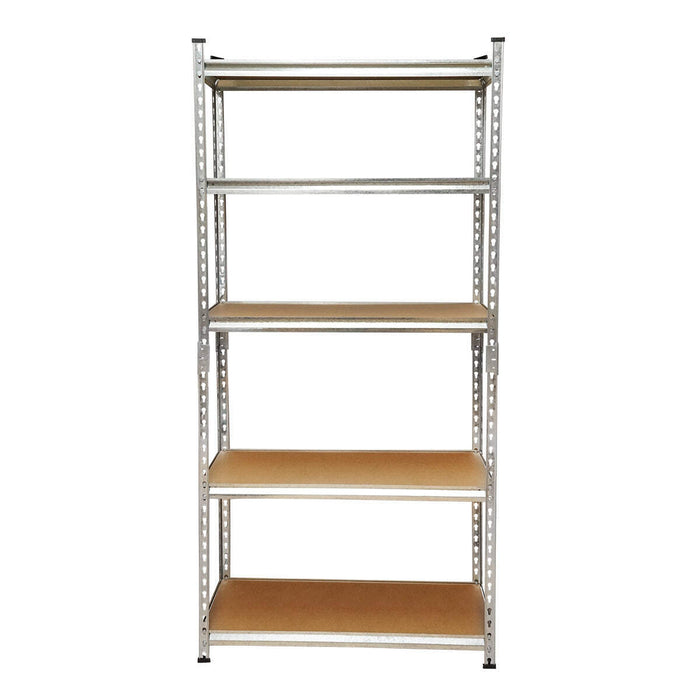 Scaffale in metallo con 5 ripiani in MDF, 180x90x30 cm, 120 kg/ripiano, montaggio senza viti