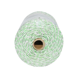 Filo per Recinto Elettrico, Lunghezza 500 mt, Ø3mm. 6x0.3mm. SS, 0.31 Ohm/m, colore Bianco/Verde, Recinzioni Elettriche Baisan
