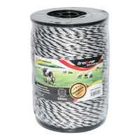 Filo per recinto elettrico, Lunghezza 500 mt, Ø4 mm 3x0.2mm SS , colore bianco-nero, recinzioni elettriche Breckner Germany