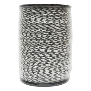 Filo per recinto elettrico, Lunghezza 500 mt, Ø4 mm 3x0.2mm SS , colore bianco-nero, recinzioni elettriche Breckner Germany