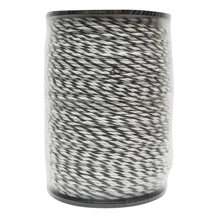 Filo per recinto elettrico, Lunghezza 500 mt, Ø4 mm 3x0.2mm SS , colore bianco-nero, recinzioni elettriche Breckner Germany