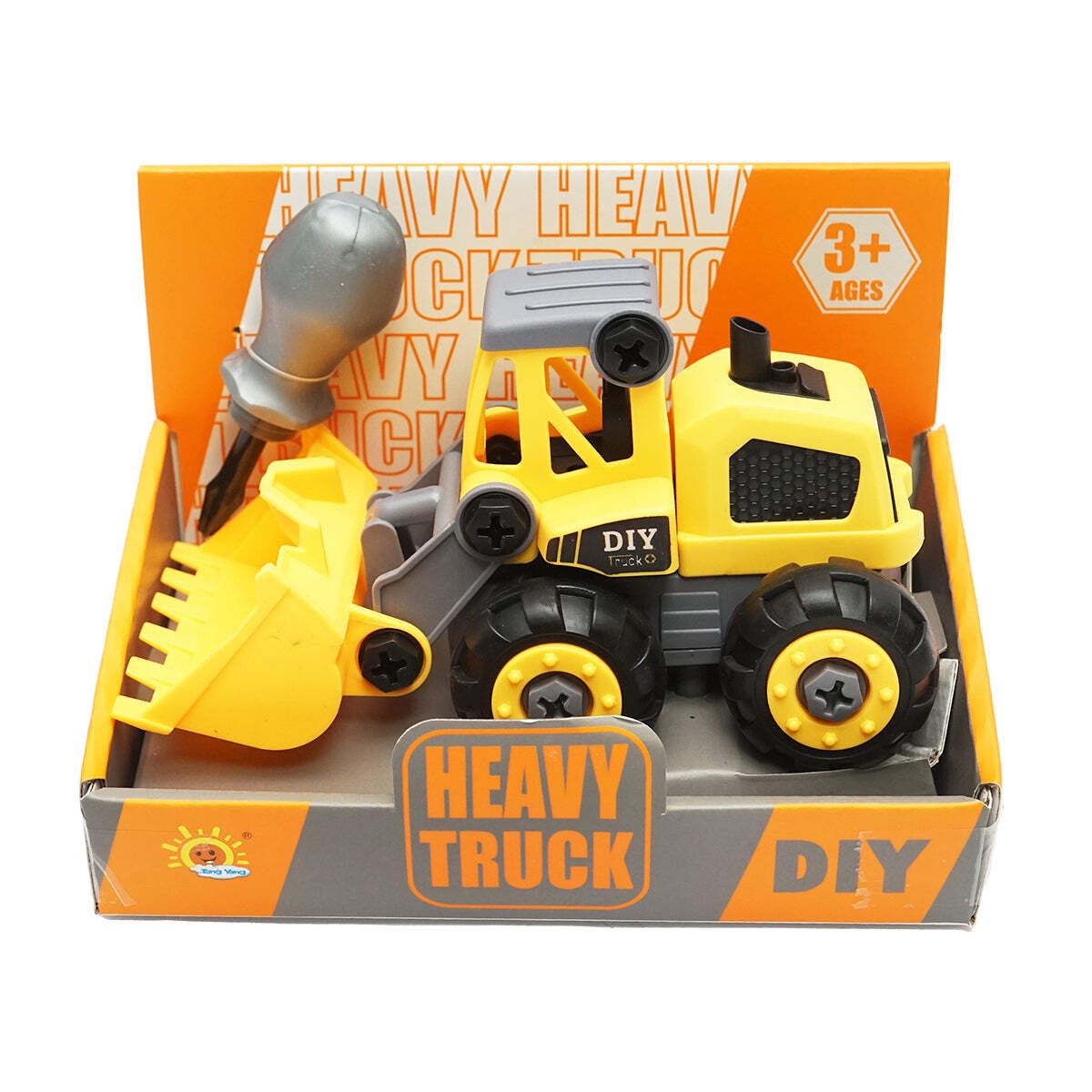 Giocattolo tipo Montessori, bulldozer per bambini +3 anni