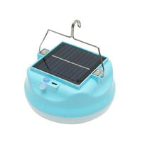 Lampada LED da 300W con pannello solare e batteria da 2400mA, colore blu