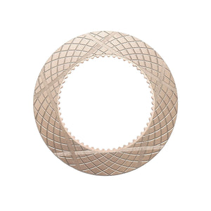 Disco frizione per trattori John Deere, dimensioni 177,8 x 112,6 x 2,9 mm, codice OEM RE23000, equivalente Breckner Germany.