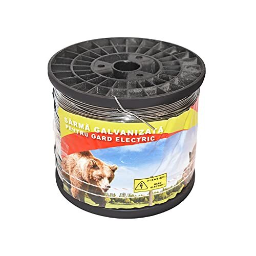 Filo zincato per recinzione elettrica, 1,2 mm x 500 m Breckner