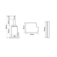 Cric a bottiglia idraulico 5 tonnellate Martinetto Idraulico Jack Bottiglia 5 Ton