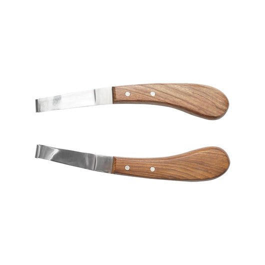 Set 2 Coltelli professionale per la pulizia degli zoccoli cavalli 210mm 2 Coltelli sinistra destra per la pulizia degli zoccoli Breckner Germany