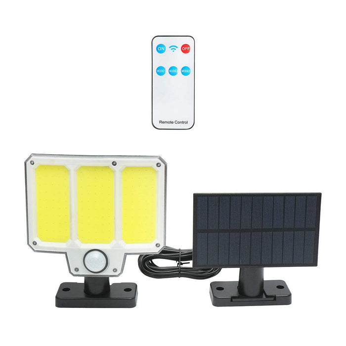 Lampada LED con pannello solare telecomandato e batteria 1500mAh, IP65
