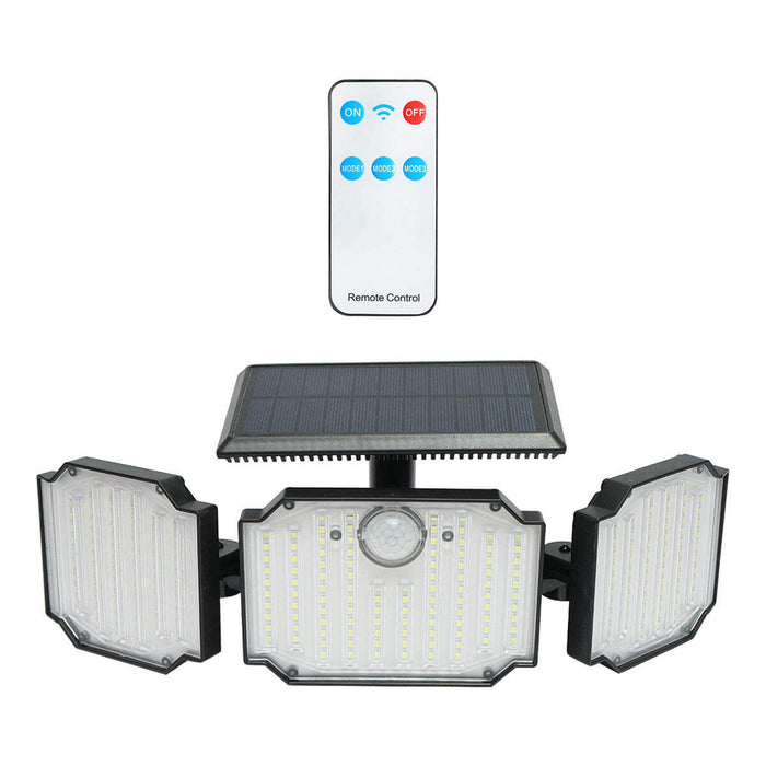 Lampada LED con pannello solare telecomandato e batteria 2000mAh, IP65