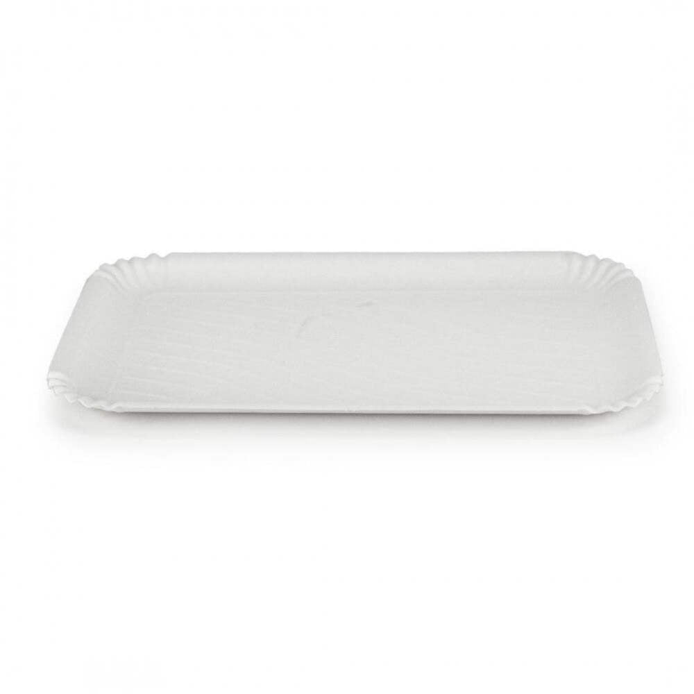 250 PEZZI Vassoio Rettangolare in Fibra di cellulosa 17x23 CM