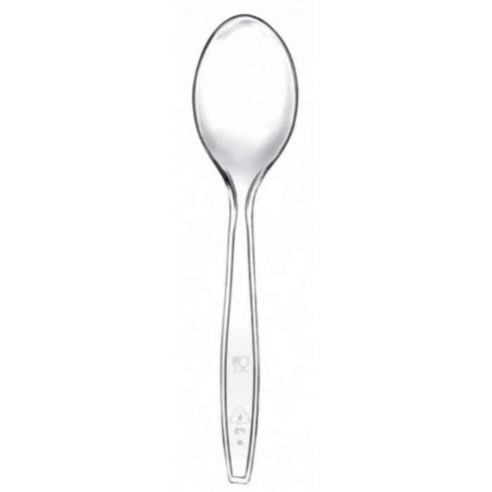 Cucchiai Lux Riutilizzabili/Lavabili, Trasparenti 50 pezzi