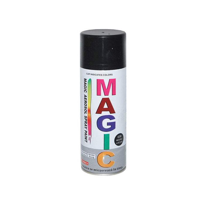 Spray vernice Magic nero lucido 039, 450 ml