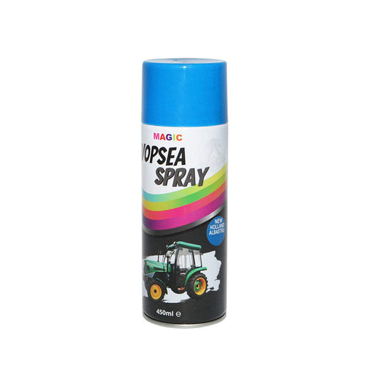 Spray vernice auto blu tipo New Holland professionale ad asciugatura rapida, 450 ml MAGIC