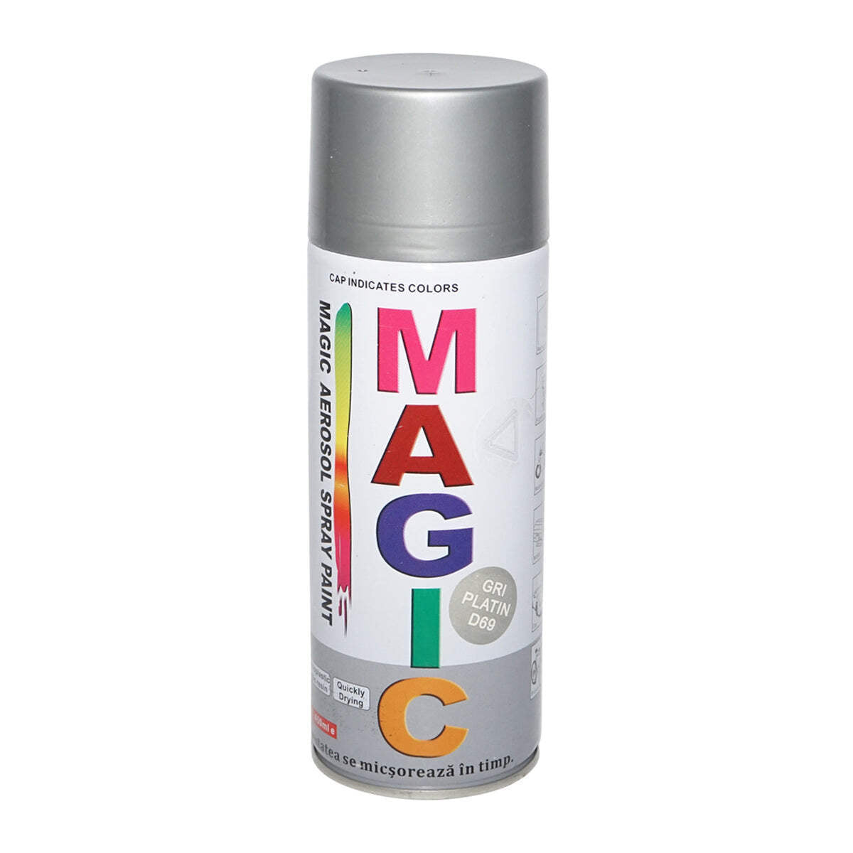Spray vernice Magic grigio platino 450 ml.