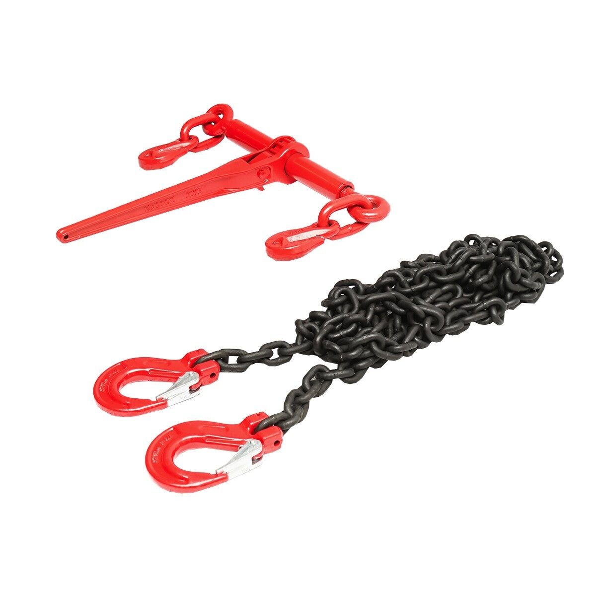 Catena di ancoraggio con tenditore a cricchetto, 4T, lunghezza 4m, spessore 8mm