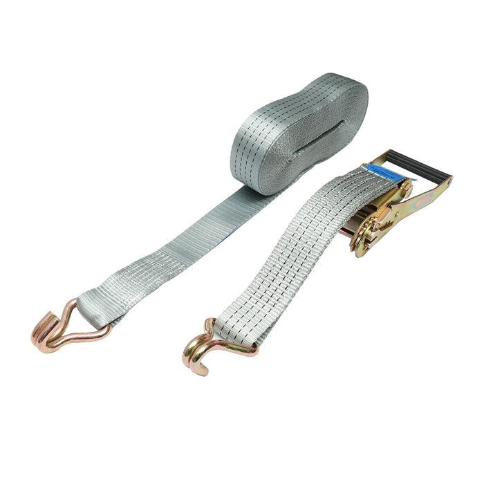 Cinghia di Ancoraggio Merci Cinghia di fissaggio, 12m x 50mm 2000kg, Cinghia a cricchetto e gancio