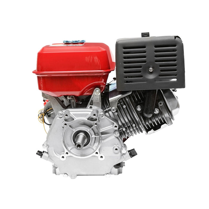 Motore a Scoppio 13 CV, Motore a Benzina 4 Tempi 389cc con Albero cilindrico Ø 25 mm e, Avviamento a Strappo Breckner Germany