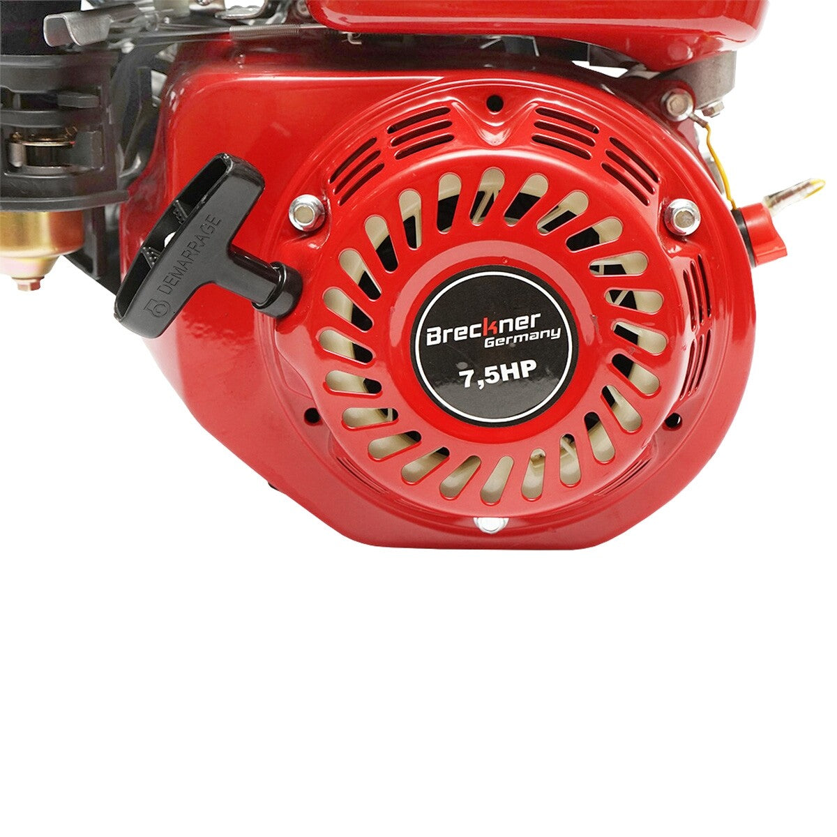 Motore a Scoppio 7.5 CV 196cc, Motore a Benzina 4 Tempi Puleggia, Avviamento a Strappo Breckner Germany