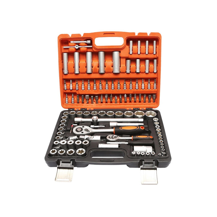 Set di chiavi a cricchetto da 108 pezzi KIT Chiavi A Bussola Cricchetto Cacciavite 108 pezzi Breckner Germany