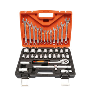 Set di chiavi a cricchetto bussola combinate 37 pezzi Set di chiavi 37 pezzi Breckner Germany