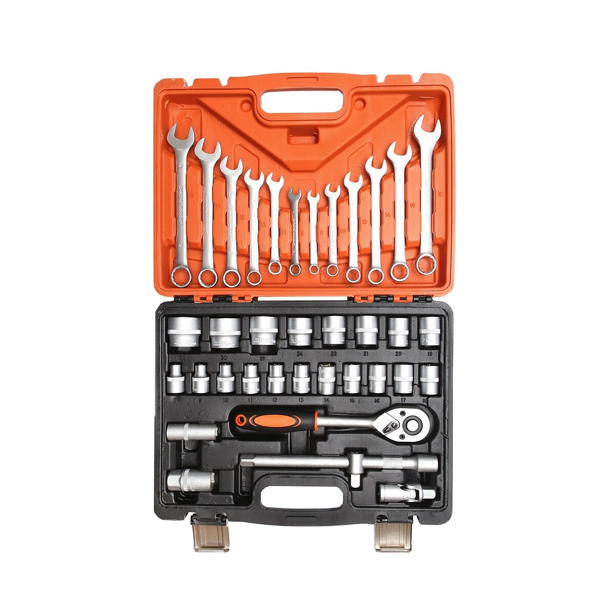 Set di chiavi a cricchetto bussola combinate 37 pezzi Set di chiavi 37 pezzi Breckner Germany