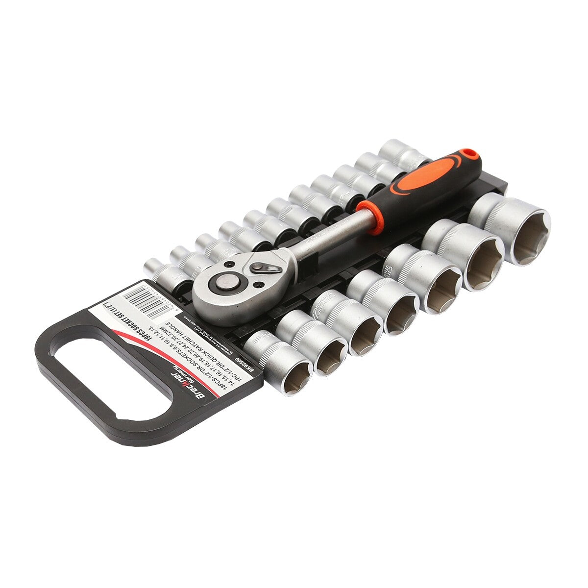 Set di chiavi a bussola da 18 pezzi con cricchetto da 1/2 pollici Breckner Germany