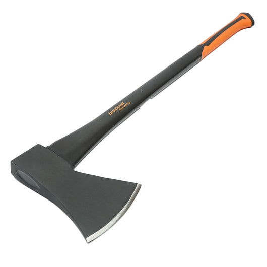 Ascia 2000g Acciaio Manico in Fibra di Vetro 900mm. Ascia da Taglio Universale con Manico in Fibra di Vetro Accetta Manico in Fibra di Vetro Breckner Germany