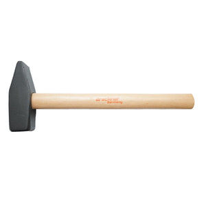 Martello da fabbro/meccanico/falegname, Martello 1500g. acciaio, Manico in Legno 380mm, Breckner Germany