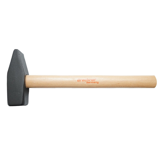 Martello da fabbro/meccanico/falegname, Martello 1500g. acciaio, Manico in Legno 380mm, Breckner Germany