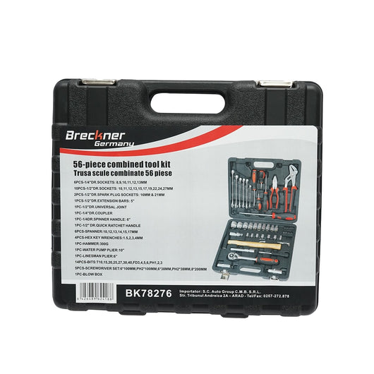Set di utensili 56 pezzi Set di utensili e chiavi a bussola Breckner Germany