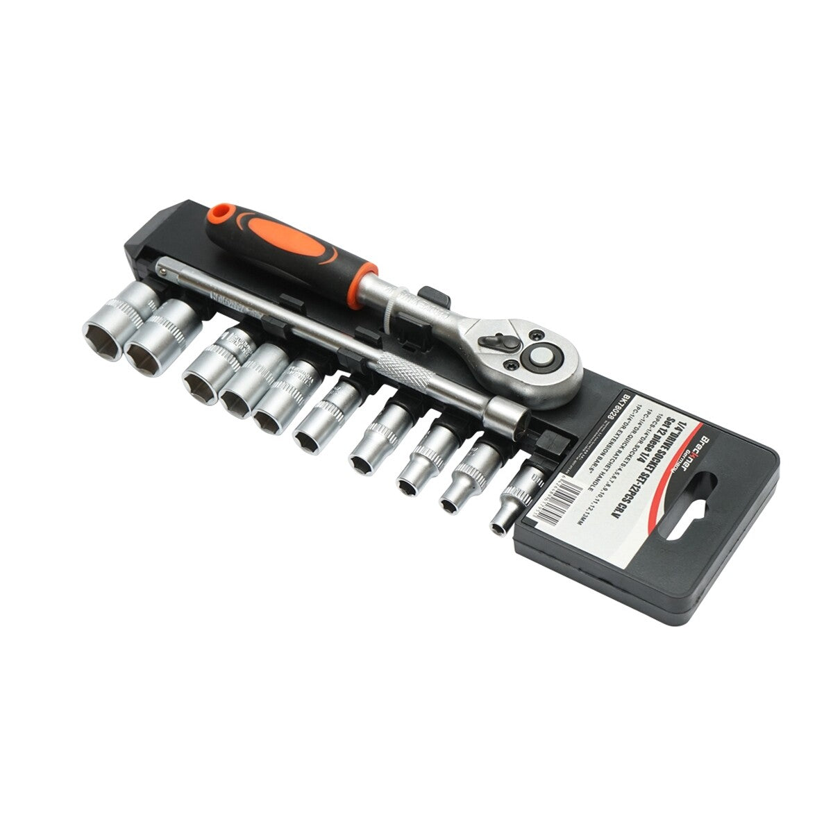 Set di Chiavie a Cricchetto1/4" Chiavi a Bussola Set di chiavi a bussola Cr-V Breckner Germany