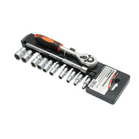 Set di Chiavie a Cricchetto1/4" Chiavi a Bussola Set di chiavi a bussola Cr-V Breckner Germany