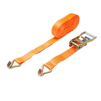 Cinghia di ancoraggio merci 15m x 50mm 5T, Cinghia a cricchetto e gancio