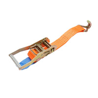 Cinghia di ancoraggio merci 10m x 50mm 5T, Cinghia a cricchetto e gancio