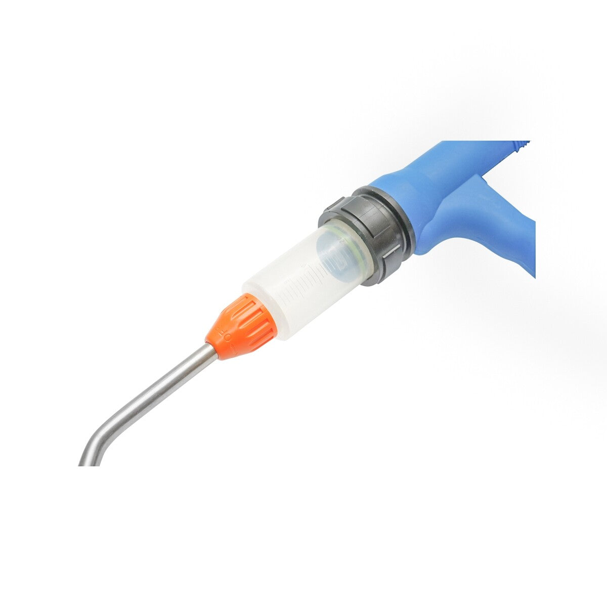 Siringa Continua Dosatore da 20 ml per Animali, Siringa Automatica, Tubo da 800 mm, Punta di Irrigazione da 100 mm, Plastica e Nylon