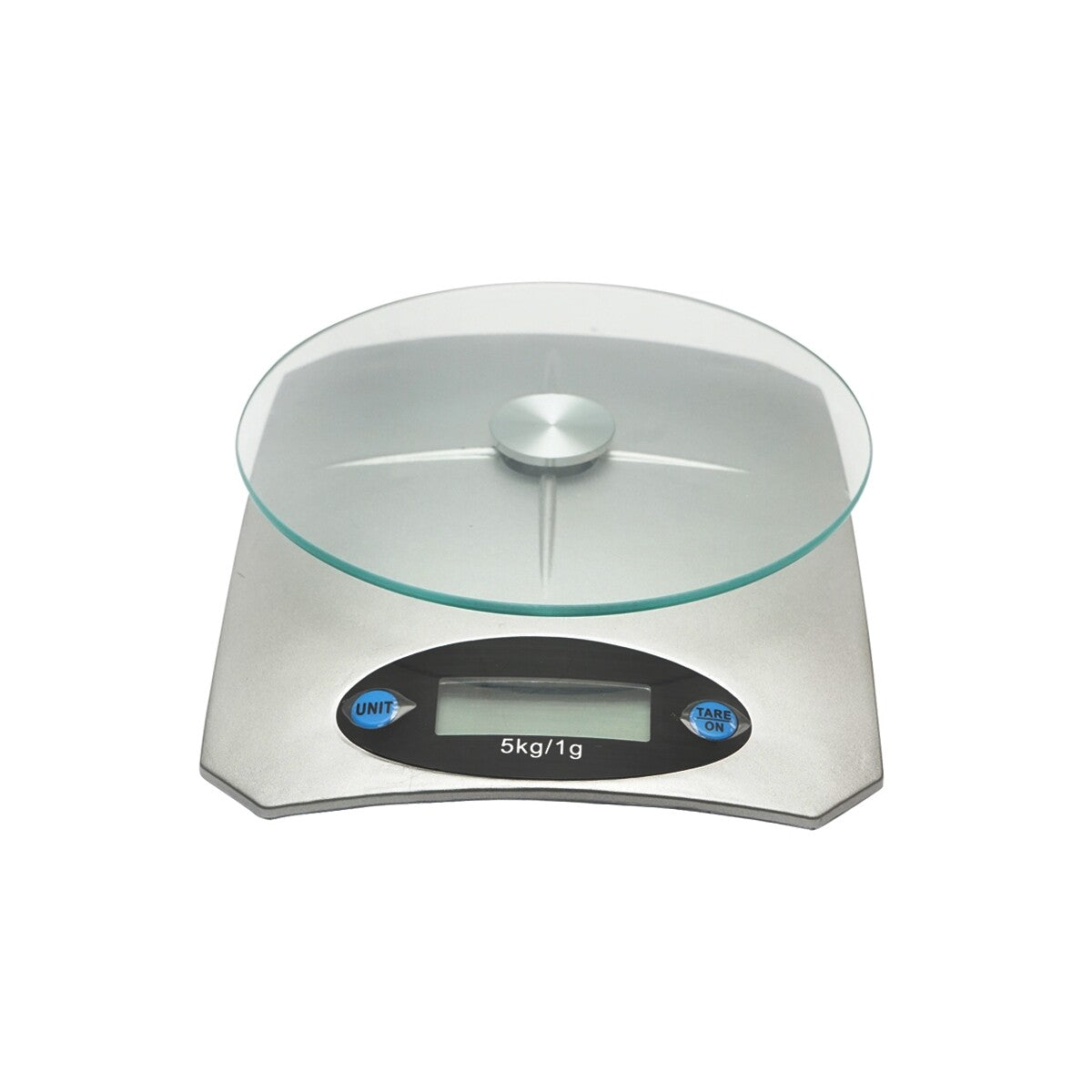 Hoteche Bilancia da Cucina Digitale, 1g-5kg, Piattaforma in Vetro, Display LCD, Unità g/lb/oz/kg