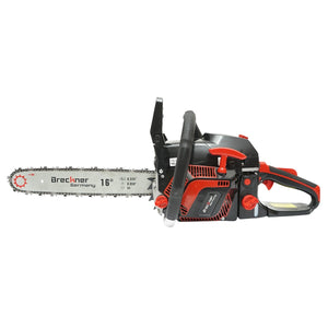 Motosega a benzina con motore a 2 tempi 2.2Kw, 8500rpm. 52cc. con lama 16/18", Motosega a sccoppio Breckner Germany