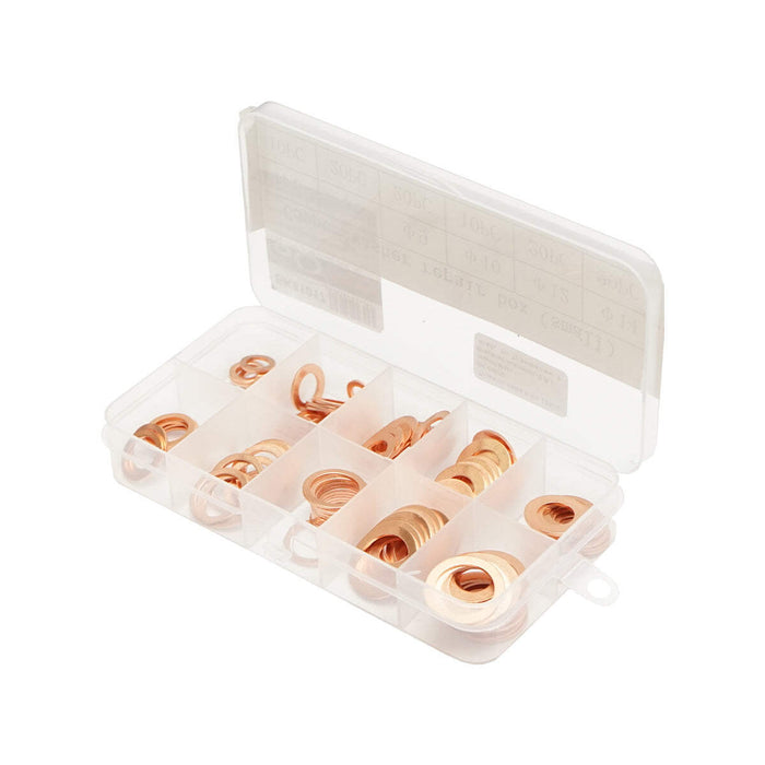 Set di rondelle di rame fi6 - fi14 100 pezzi