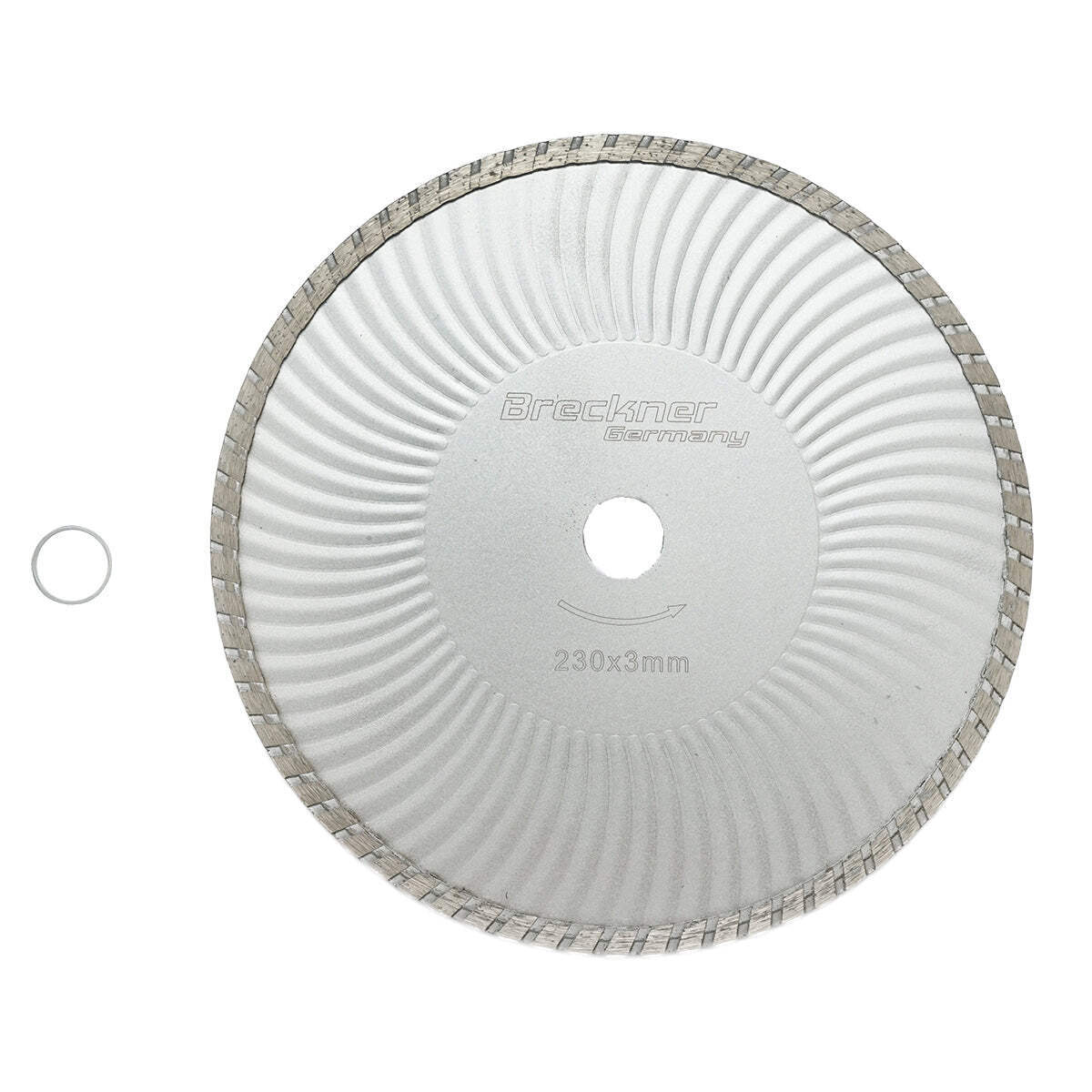 Disco diamantato continuo 230x3mm per taglio a umido/a secco di calcestruzzo e ceramica Breckner Germany