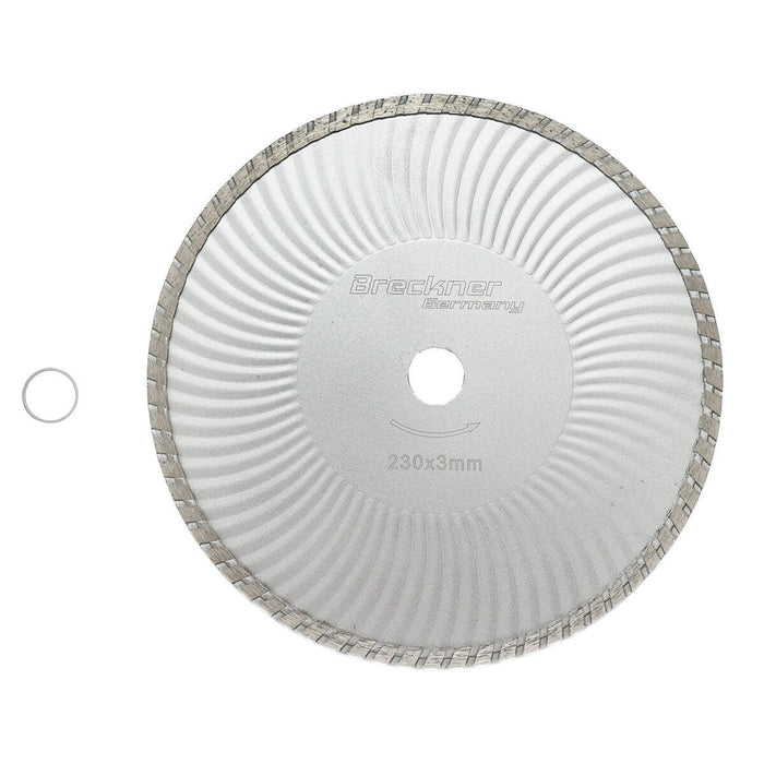 Disco diamantato continuo 230x3mm per taglio a umido/a secco di calcestruzzo e ceramica Breckner Germany