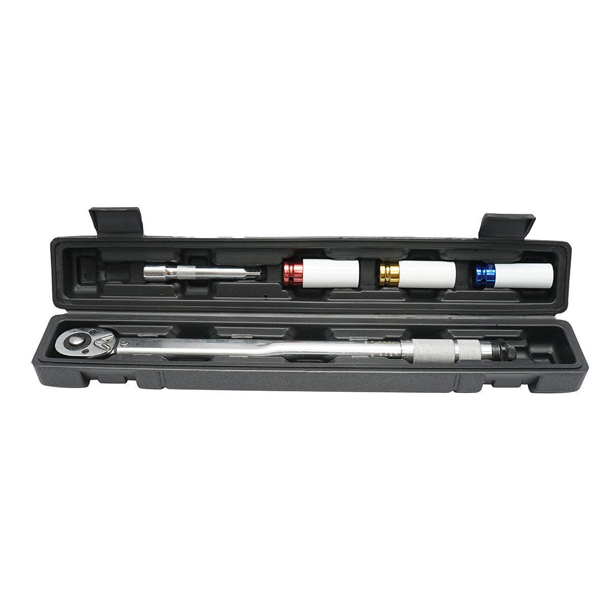 Set chiave dinamometrica 1/2 con 3 bussole da 17, 19, 21 mm coppia 40-210 Nm Breckner Germany