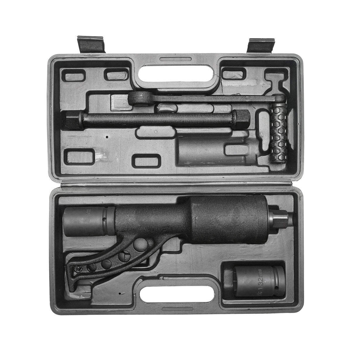 Chiave per smontare ruote di camion 32x33 con riduttore a 1 velocità 4800 Nm Breckner Germany