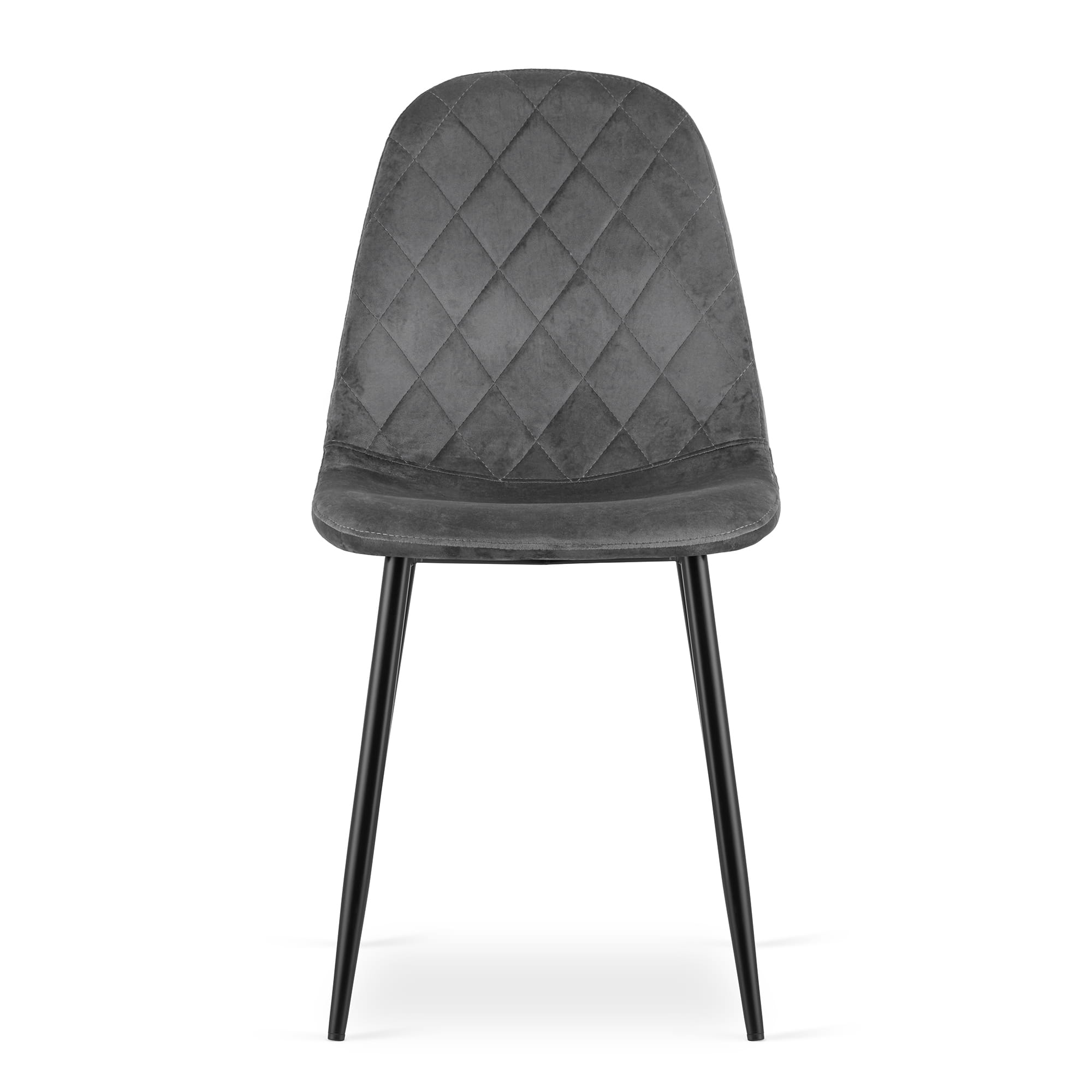 Valora DAPI CHAIR Velluto grigio scuro Design moderno x2