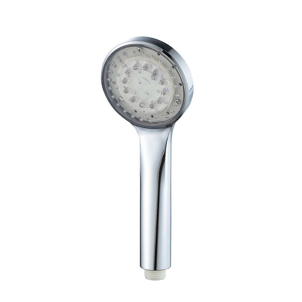 Doccino cromato a 1 getto con luci led - Serie Lumy
