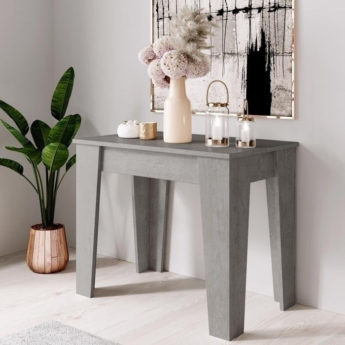 CONSOLLE A SPILLO 53/305X90XH75CM CEMENTO