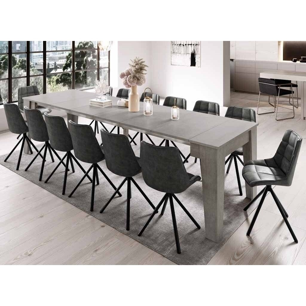 CONSOLLE A SPILLO 53/305X90XH75CM CEMENTO